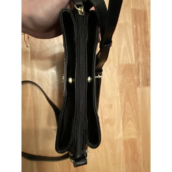 Liz Claiborne Black LC Heritage Small XB Crossbody Purse, Classic Leather, NEW - Picture 3 of 13